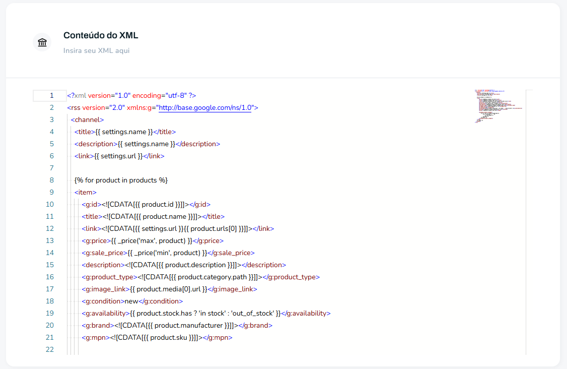 Editor XML