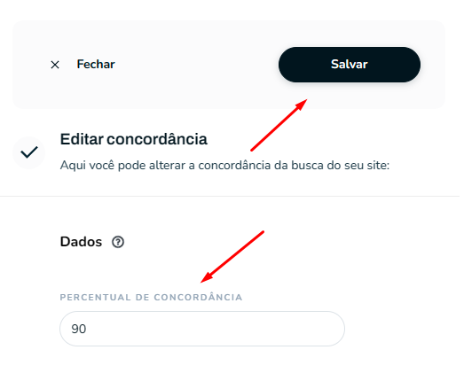 Formulário de alteração de concordância